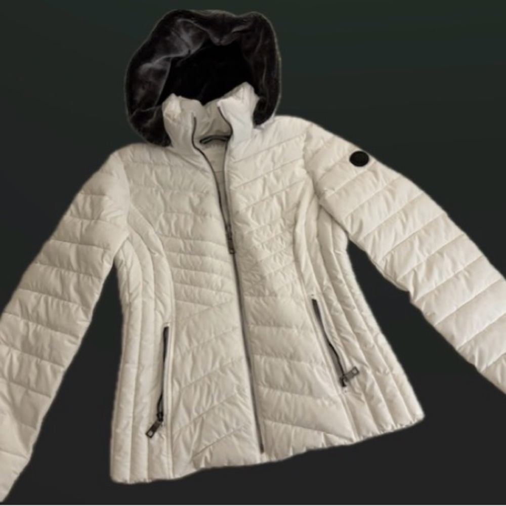 Nautica Women's White Quilted Jacket, Size M - Picture 2 of 9
